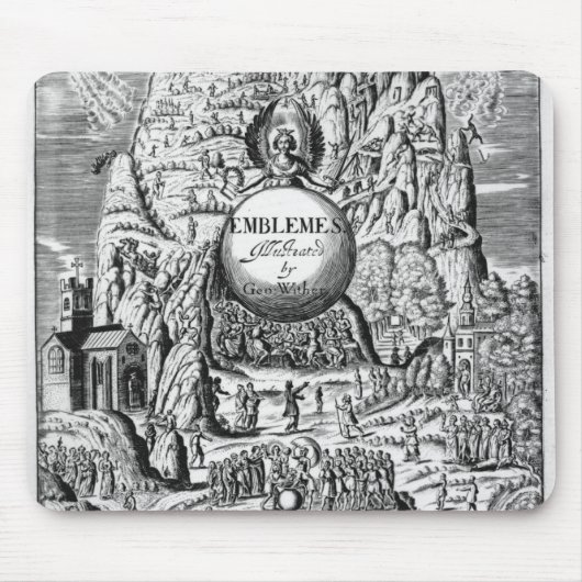 ジョージウィザーの「紋章」へのFrontispiece、1635年 マウスパッド (正面)