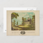 ジョージウォシントンズホーム山バーノンバイF.コリンズ ポストカード (正面/裏面)