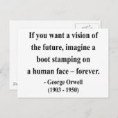 ジョージオーウェル引用文9a ポストカード (正面/裏面)