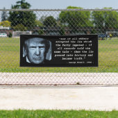 ジョージオーウェル1984引用文アンチトランプ大兄 横断幕 (インサイチュ)