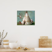 ジョージカトリンクロウロッジオブ二十5バッファロー ポスター (キッチン)