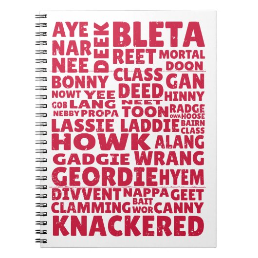 ジョージスラング北英語 ノートブック (正面)