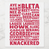 ジョージスラング北英語 ワインラベル (シングルラベル)