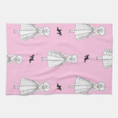 ジョージズバービエ1920年代ファッションイラストレーション キッチンタオル (横)