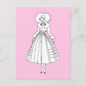 ジョージズバービエ1920年代ファッションイラストレーション ポストカード (正面)