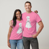 ジョージズバービエ1920年代ファッションイラストレーション Tシャツ (ユニセックス)