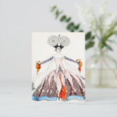 ジョージズバービールアールデコファッションポストカード ポストカード (スタンド正面)