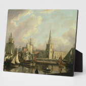 ジョージズ・波止場・ベイスン，リバプール， 1797 (油オンカンバ フォトプラーク (側面)