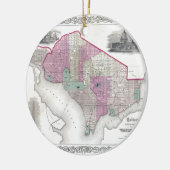 ジョージタウンおよびWashington D.C. セラミックオーナメント (左)