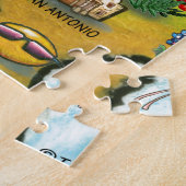 ジョージタウンテキサス州マンガの地図 ジグソーパズル (側面)