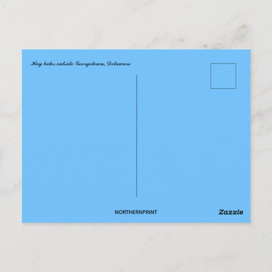 ジョージタウンデラウェア外のヘイバレス ポストカード (裏面)