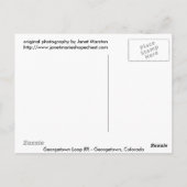 ジョージタウンループRRジョージタウンコロラド ポストカード (裏面)