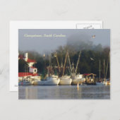 ジョージタウン海老ボートお土産はがき ポストカード (正面/裏面)