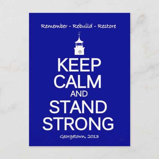 ジョージタウン・ストロングSC火災記念カード ポストカード (正面)