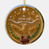 ジョージタウン、テキサス州両面 セラミックオーナメント (正面)