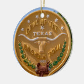 ジョージタウン、テキサス州両面 セラミックオーナメント (左)