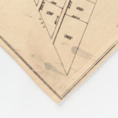 ジョージタウン(Washington D.C.)のヴィンテージの地図1876年 フリースブランケット (角)