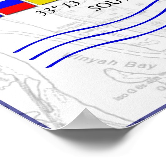 ジョージタウンSC海洋信号旗ポスター ポスター (角)