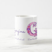 ジョージナの一流の意味装飾的なGモノグラムのマグ コーヒーマグカップ (中央)