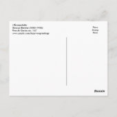 ジョージバルビエヴィンテージデコファッションレスカルポレット ポストカード (裏面)