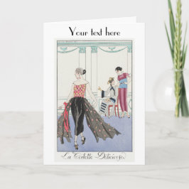 ジョージバービアアールデコファッションサンキューカード サンキューカード