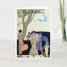 ジョージバービアアールデコファッションサンキューカード サンキューカード