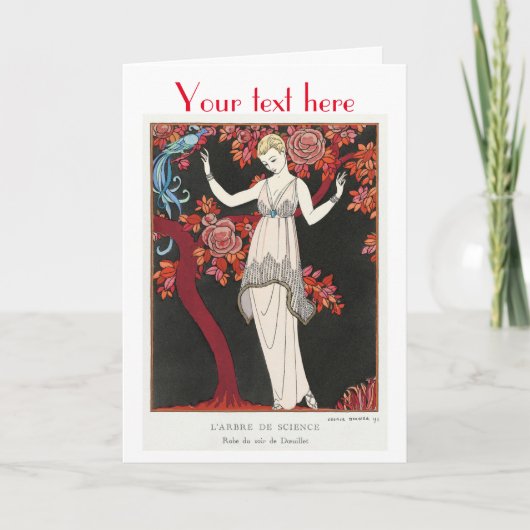 ジョージバービアアールデコファッション サンキューカード (正面)