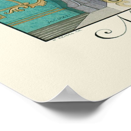 ジョージバービアフランスのファッションイラストレーション ポスター (角)