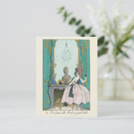 ジョージバービアフランスのファッションイラストレーション ポストカード