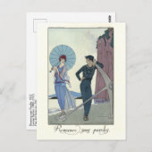 ジョージバービアロマンスウィズワードファッションプレート ポストカード (正面/裏面)