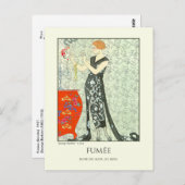 ジョージバービアヴィンテージアールデコファッションフメ ポストカード (正面/裏面)