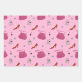 ジョージバービアヴィンテージファッションイラスト ラッピングペーパーシート (正面3)