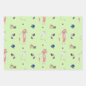 ジョージバービアヴィンテージファッションイラスト ラッピングペーパーシート (正面2)