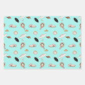 ジョージバービアヴィンテージファッションイラスト ラッピングペーパーシート (正面)