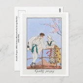 ジョージバービアヴィンテージファッションポストカード ポストカード (正面/裏面)