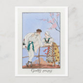 ジョージバービアヴィンテージファッションポストカード ポストカード (正面)