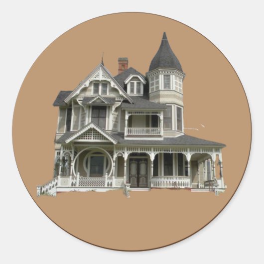 ジョージビクトリアンF.理容師シール ラウンドシール (正面)