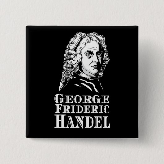 ジョージフリデリックハンデルポートレート 缶バッジ (正面)