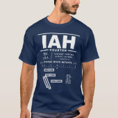 ジョージブッシュインターコンチネンタルエアポートIAH Tシャツ (正面)