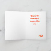 ジョージブッシュハッピーホリデーズカード シーズンカード (内部)