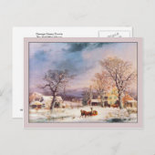 ジョージヘンリーダーリーハーフウェイハウスカントリーウィンター ポストカード (正面/裏面)