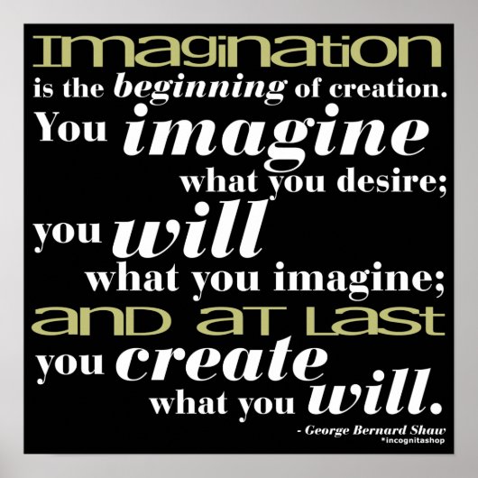 ジョージベルナルドショー引用文 ポスター (正面)