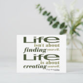 ジョージベルナルドショー引用文 ポストカード (スタンド正面)