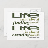 ジョージベルナルドショー引用文 ポストカード (正面/裏面)