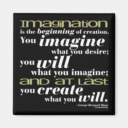 ジョージベルナルドショー引用文 マグネット (正面)