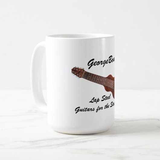 ジョージボードラップスチールギターマグ コーヒーマグカップ (正面左)