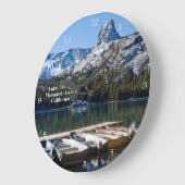 ジョージマンモス湖 ラージ壁時計 (傾斜)