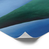 ジョージレイクリフレクションバイジョージアオキーフェ ポスター (角)