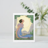 ジョージレプペヴィンテージデコファッションスプリングタイム ポストカード (スタンド正面)