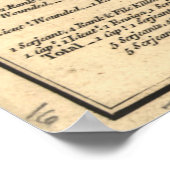 ジョージワシントレントンNJバトルフィールドマップ1777 ポスター (角)